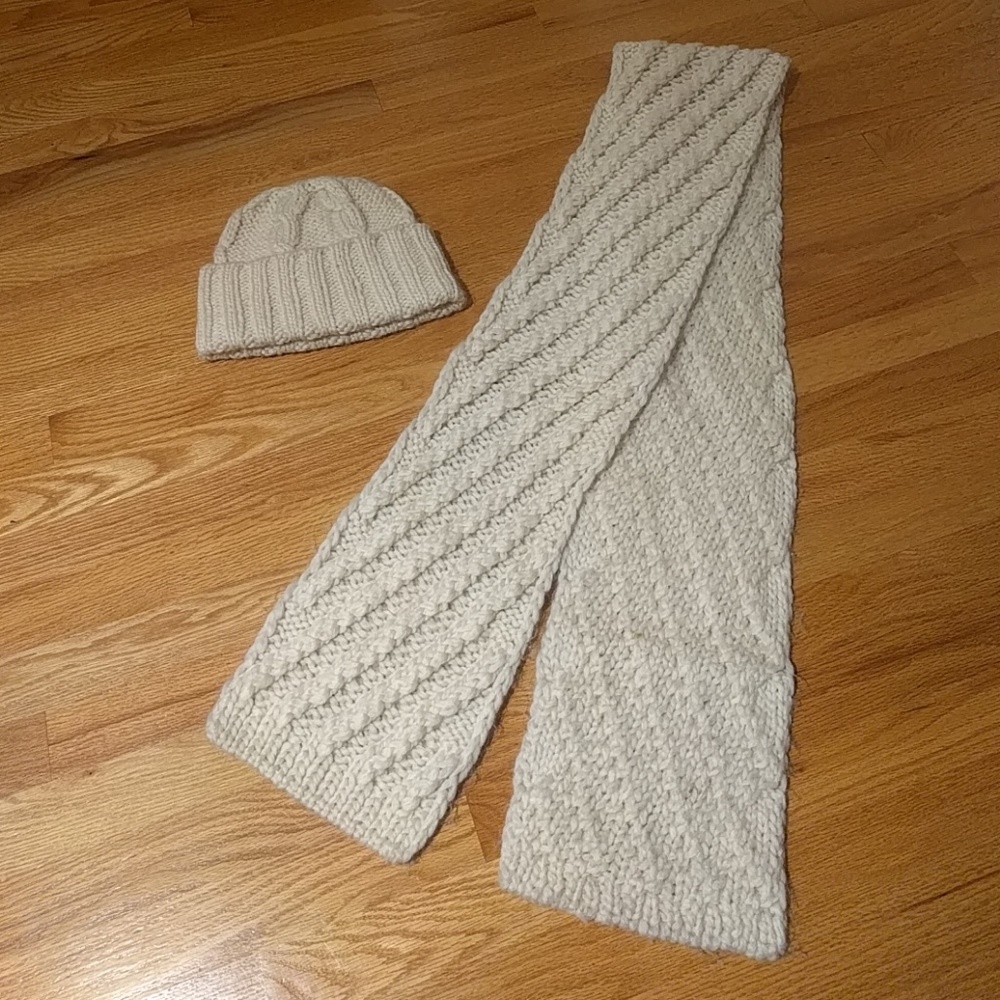 J Crew Knit Hat and Scarf